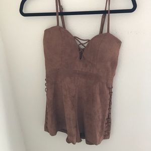 LF suede romper